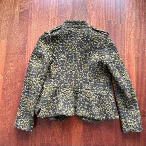 Benetton green wool crop jacket - Picture 6 of 7